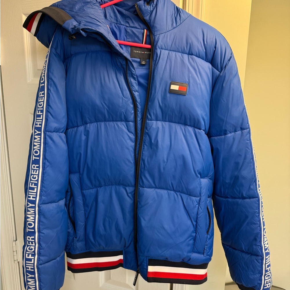 Tommy Hilfiger Blue Puffer Jacket for Men - Picture 2 of 3